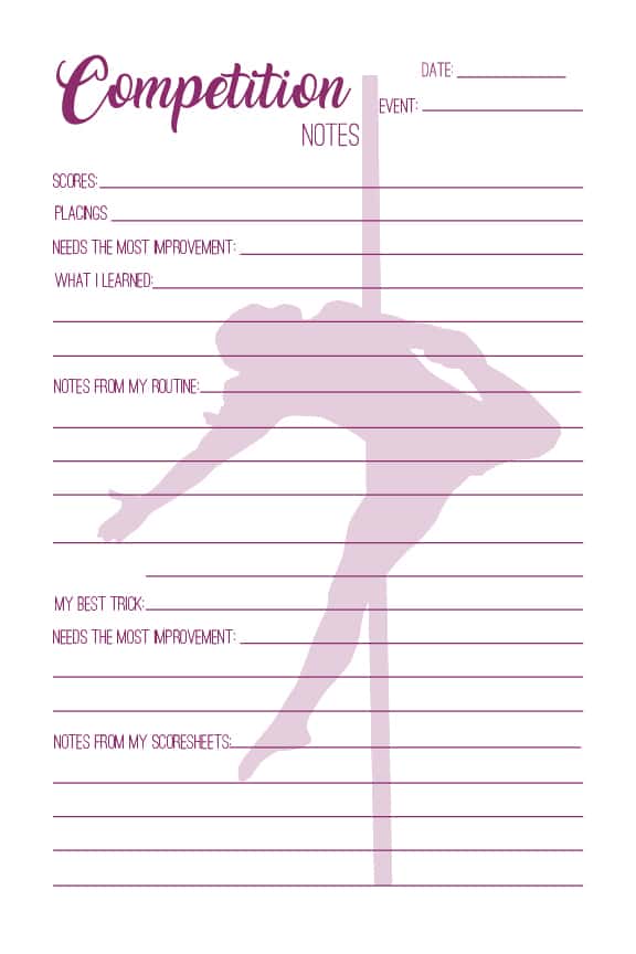 The Pole Dancer's Journal