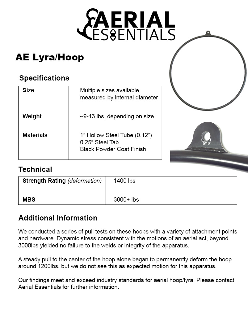 Aerial Hoop Set with Certified Rigging Hardware & Grip Tape PRIORMAN Lyra Hoop Single Point Stainless Steel 440lbs Black Aerial Ring Hoop Aerial Fitness Ideal Wedding Props Great for Aerial Acrobatics